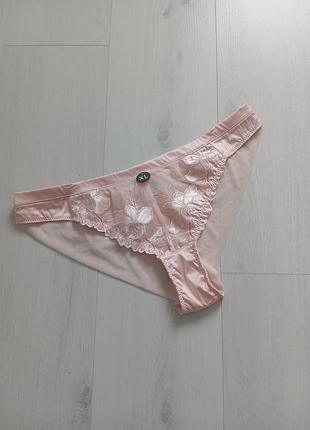 Трусики атлас с сеточкой