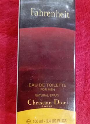 Хит! классический парфюм christian dior fahrenheit 100ml абсолютно новый запечатан в176