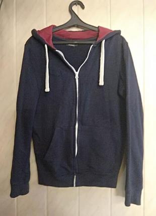 In extenso толстовка худи c начесом темно синий