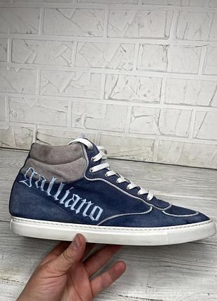 Высокие кроссовки мокасины galliano