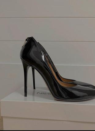 Заколки кожаные лаковые лодочки заколки кожаные размер 37,5 каблука шпильки на выпускной