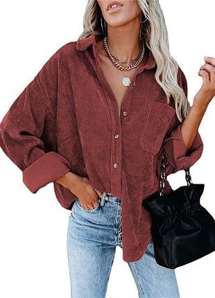 Сорочка рубашка вельвет