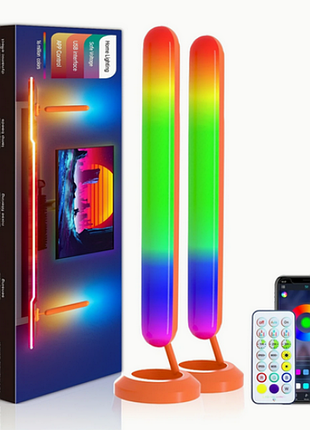 Світлодіодні розумні rgb панелі 2 шт управління з пульта та телефону sks-jz-17