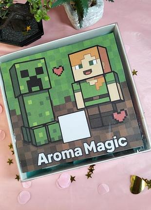 🎁 бомбочки для ванны "minecraft" + раскраска | подарок для ребенка, с ярким цветом в середине