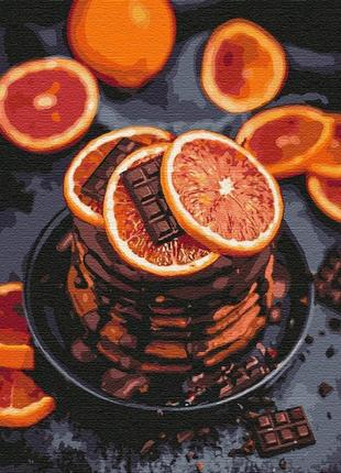 Картина по номерам апельсиново-шоколадное наслаждение кно5593