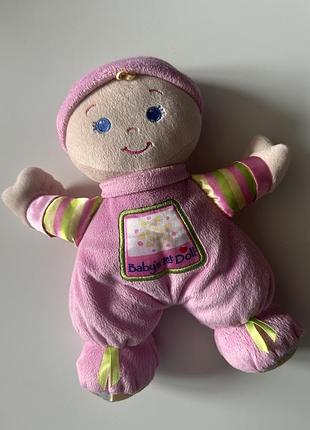 Мʼяка лялечка брязкальце від fisher price