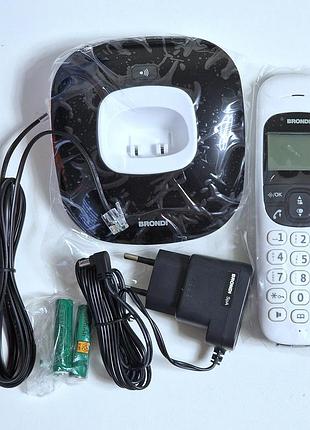 Беспроводной стационарный телефон brondi nice новый