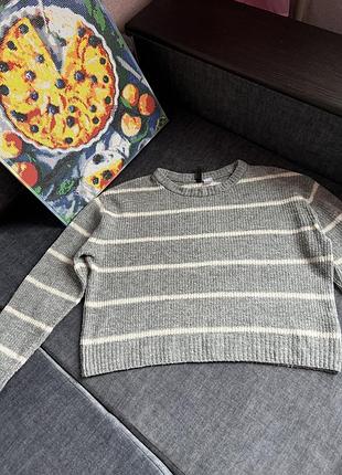 Светр у смужку оверсайз