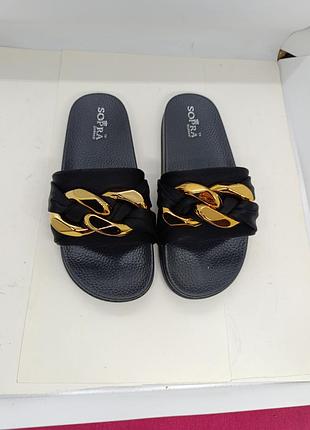 Нові шльопанці жіночі розмір 38 дівчачі капці шльопки тапочки женские размер 38 новые sopra