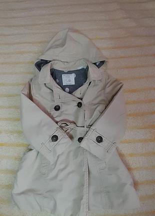 Тренч утепленный демисезонный плащ zara 2