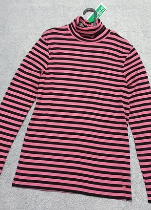 Новый женский брендовый гольф в полоску benetton / размер xl / 100% хлопок