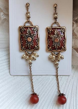 Сережки 12 см 9