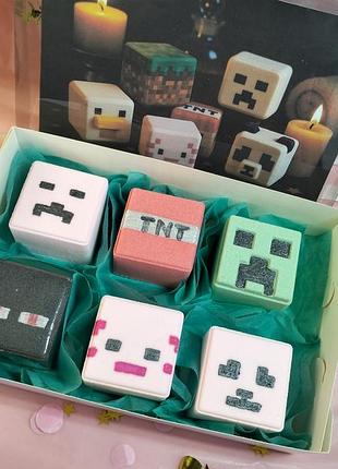 Подарочный набор бомбочки для ванны "minecraft", взрывной набор