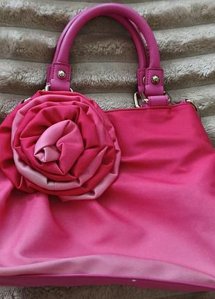 Аутентичная дизайнерская сумка фуксия нюанс braccialini