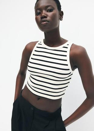 Новий топ в смужку h&m