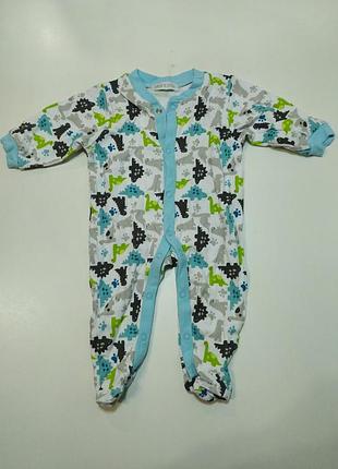 Человечек 0-3 месяца в динозаврики