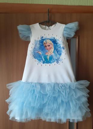 Платье эльза  нарядное ,детское