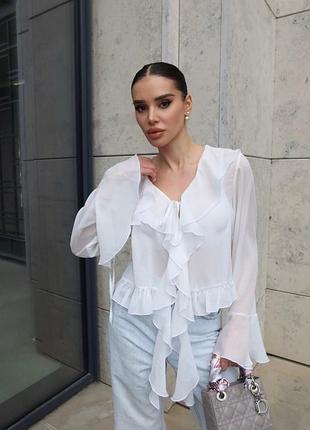 Ніжність у русі — блуза камелія 🌸