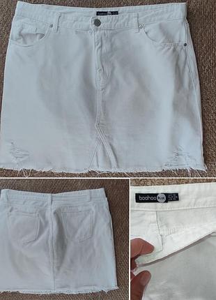 Джинсова спідниця boohoo