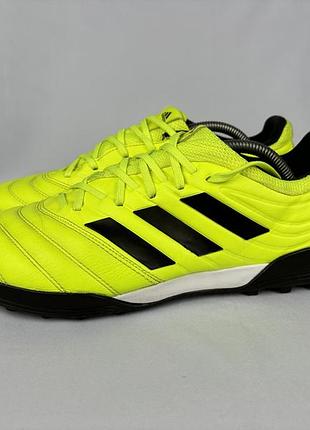 Сороконожки футболні чоловічі шкіряні adidas copa 19.3 футзалки