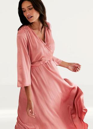 M&amp;s сатиновое, натуральное платье