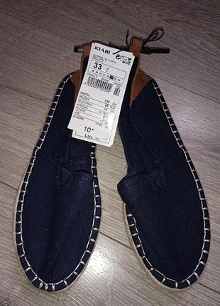 Еспадрильї нові дитячі kiabi франція розмір 33-21см