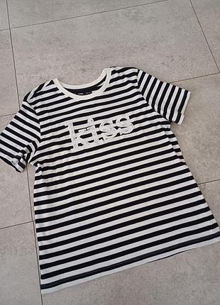 Футболка  в полоску, женская футболка