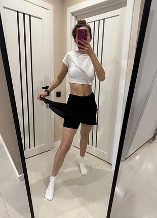 Спідниця-шорти чорна шкільна s