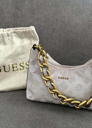 Сумка на плече guess inia shoulder bag polyester grey