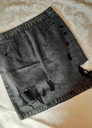 Юбка джинс
