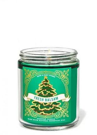 Ароматизована свічка bath & body works - fresh balsam