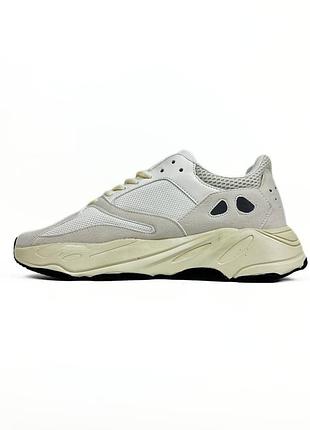 👟 чоловічі кросівки adidas yeezy 700 white  👟
