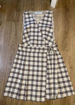 Сарафан в клетку на запах м