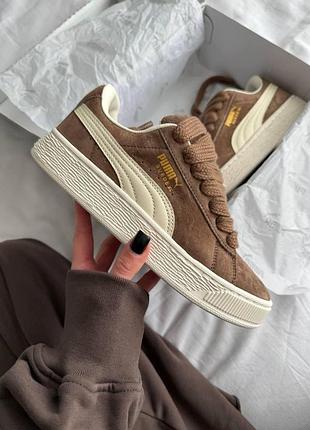 👟 жіночі кросівки puma suede xl light brown 👟