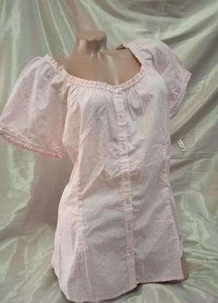 Літня блузка на короткий рукав, європейський розмір 40