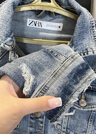 Джинсова куртка zara 2