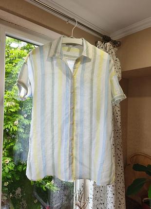 Рубашка оверсайз льон!!