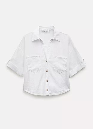 Рубашка зара zara белая