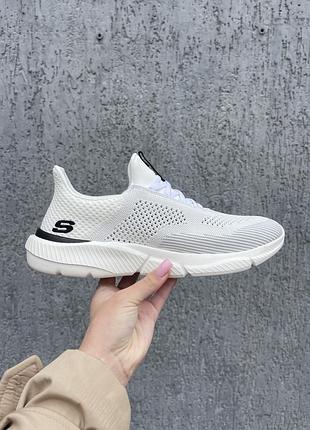 Оригінал кросівки skechers relaxed fit 210281  wbk оригинал білі 42 43