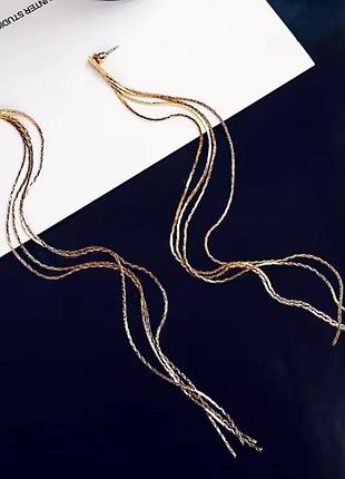 Серьги удлиненные
