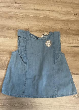 Футболка топ джинсовий e-vie 3-4 роки