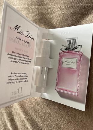 Пробник духів dior, miss dior
