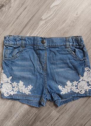 Джинсовые шорты на 3-4 года
