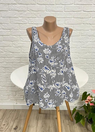 Блузка блуза майка базова розмір 2xl (52)  бренд " primark "