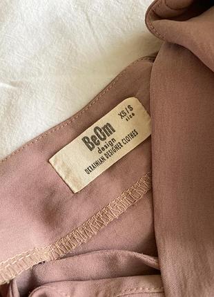 Бежева спідниця міді на запах на затин5 фото