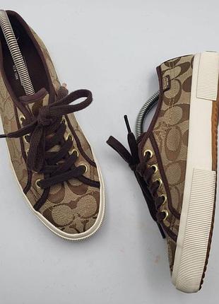 Оригинальный женский летний кеды от бренда 
coach