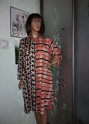 Коттоновое платье рубашка туника free