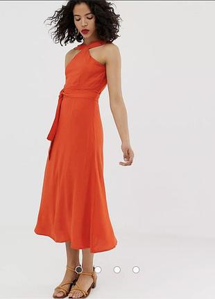 Міді сукня з відкритою спинкою