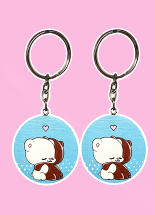 Парні брелки закоханим | друзям | подарунок хлопцю та дівчині | ведмедики