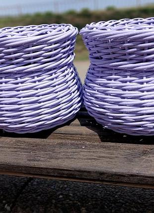 Кашпо мешочек счастья из искусственного ротанга на 5 литров,